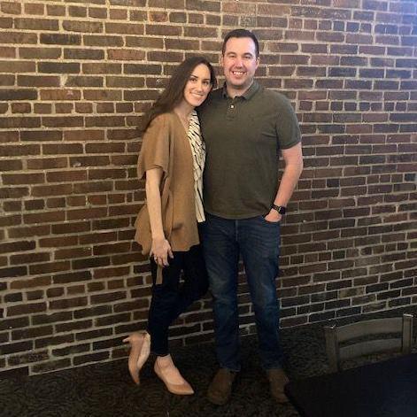 One of our first few photos together, taken by our friend Joel at the Dugout Bar in Indy. Little did we realize, we would ask him to be our officiant 2 yrs later (over drinks at the same bar)!