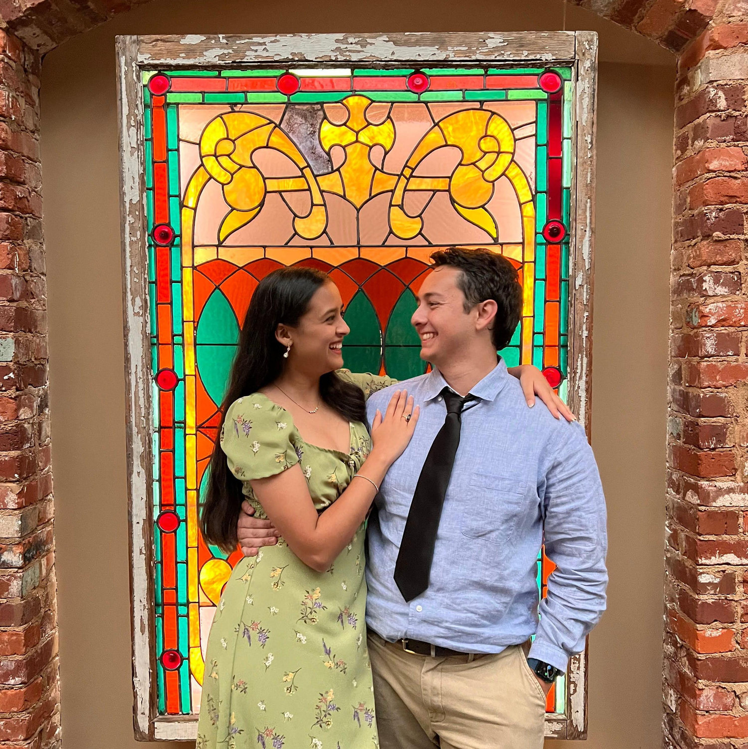 At a wedding (guests this time)