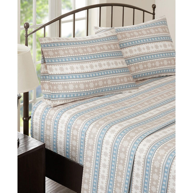Woolrich Cotton Flannel 4-Piece Queen Sheet Set