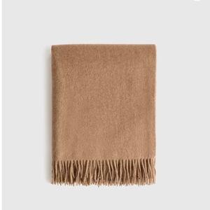 Mongolian Cashmere Throw - Teak, 50x70
