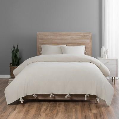 3pc King Hinton Duvet Cover Set Natural - Vue Elements