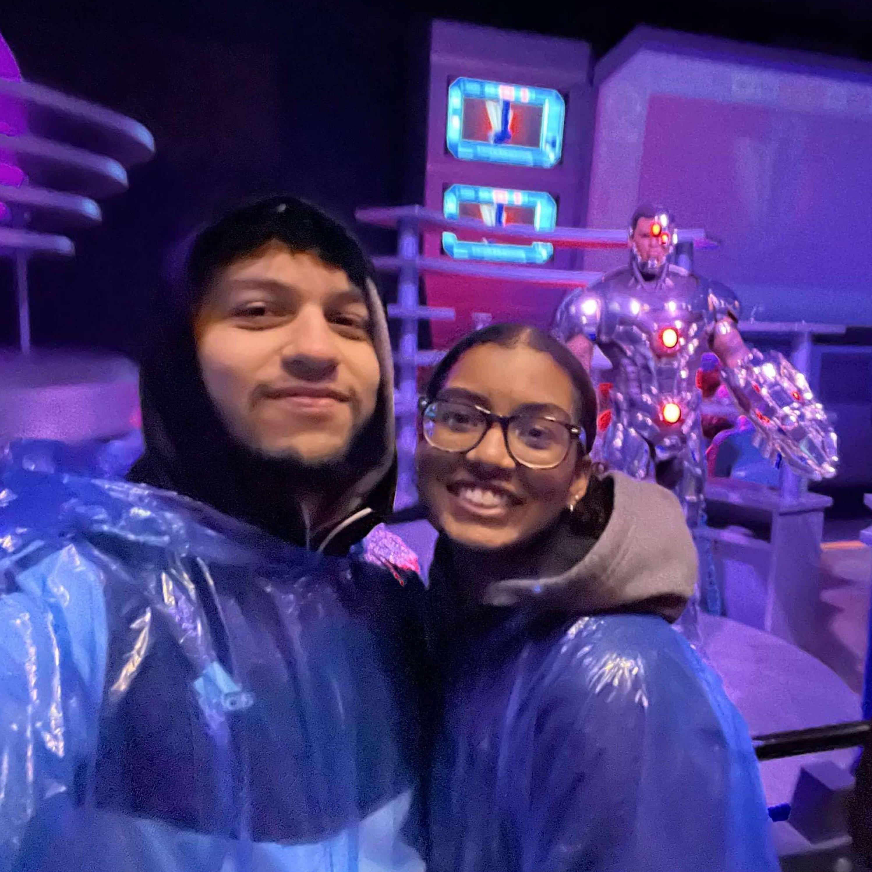 Our favorite date spot... SIX FLAGS