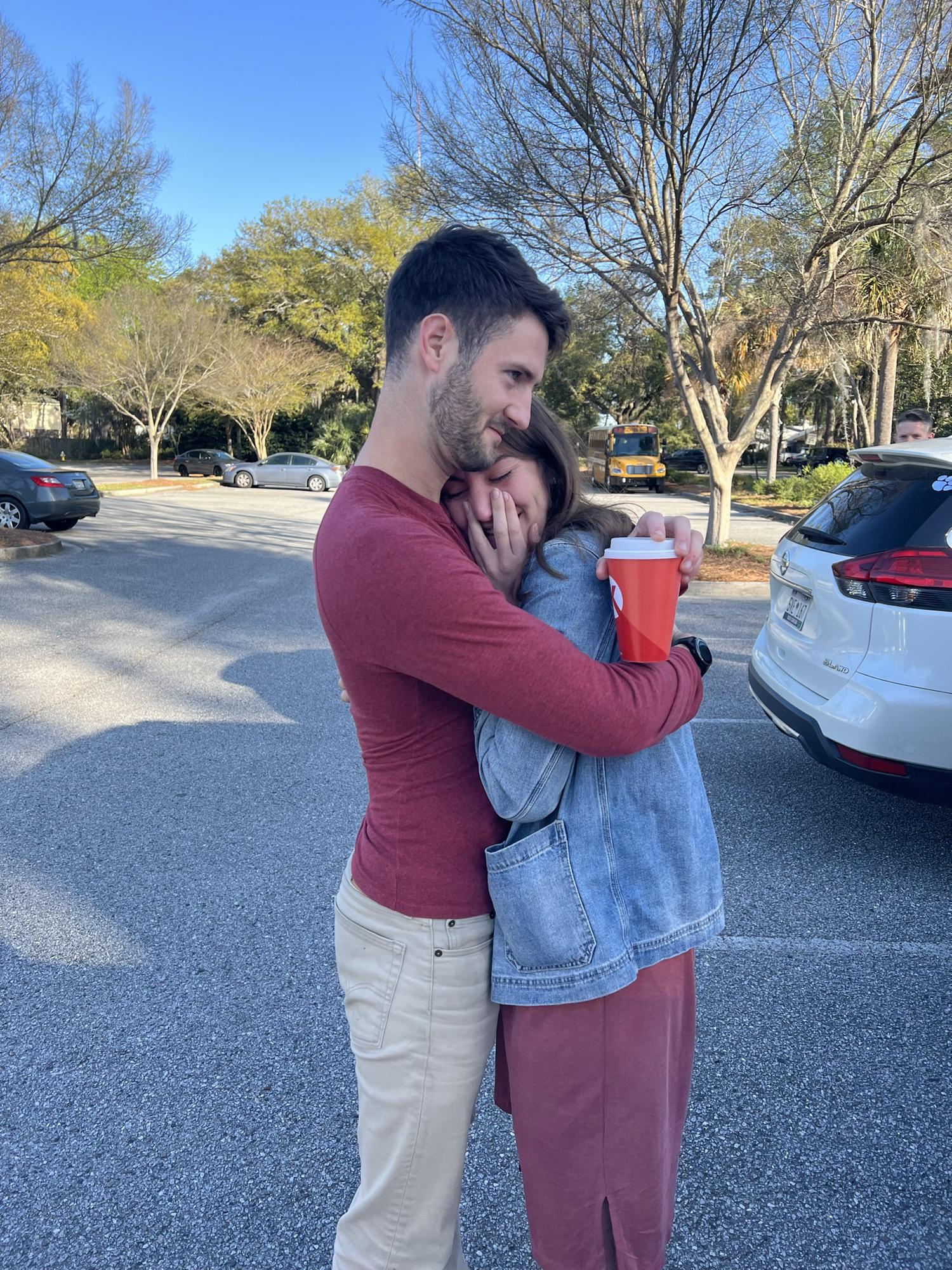 March 2022: Johnny surprised Lindsay on a Charleston trip.