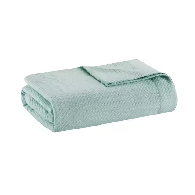 Madison Park Egyptian Cotton King Blanket in Seafoam