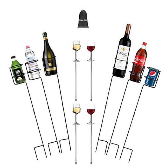 Urban Deco Heavy Duty Drink Holder Outdoor Drink Holders Drink Holder Yard Drink Holder Stakes, 6 Packs Plus Extra 4