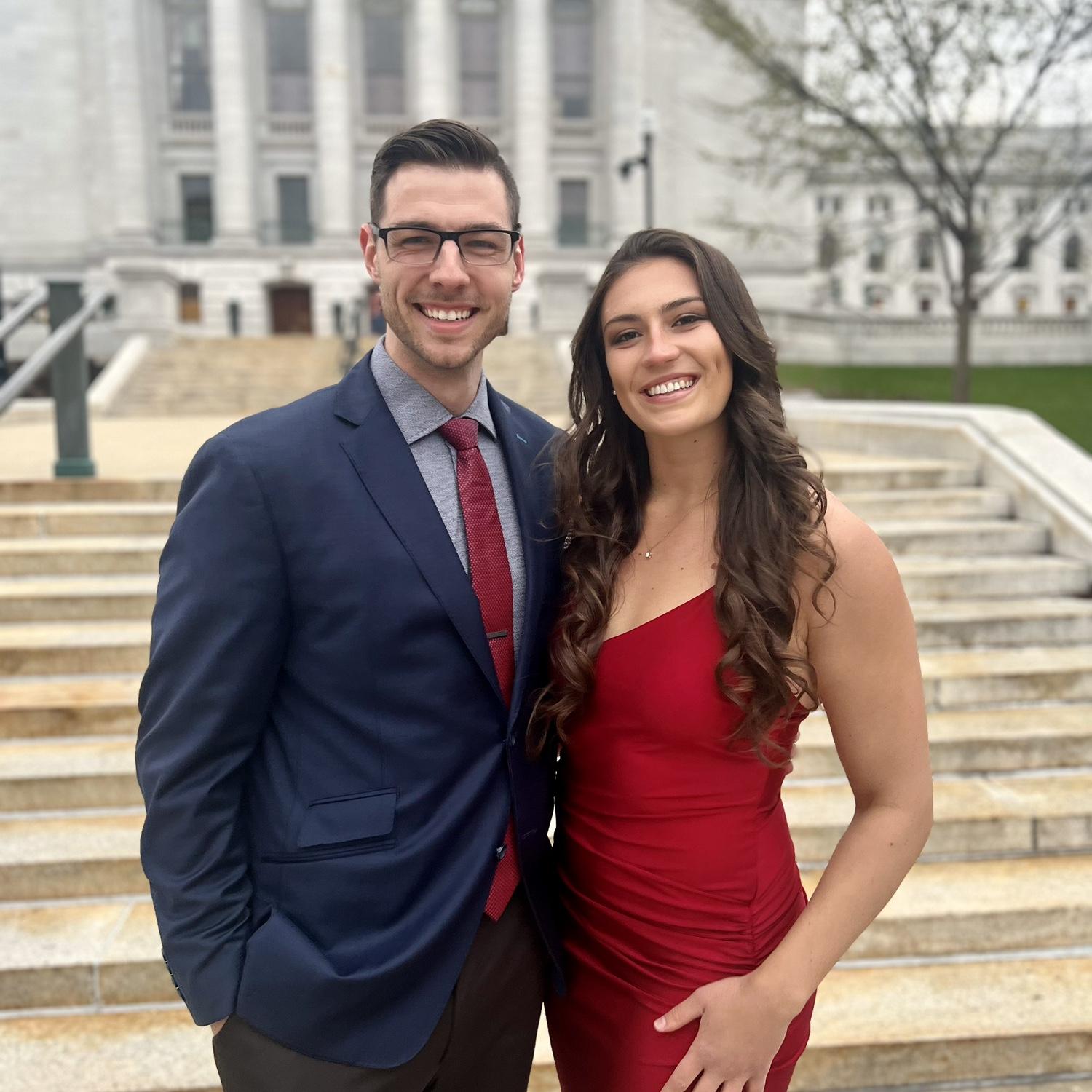 Parker's first "Buckinghams" UWs student athlete award show. We played lots of darts after and stopped at one of our favorite spots, The Piano Bar.