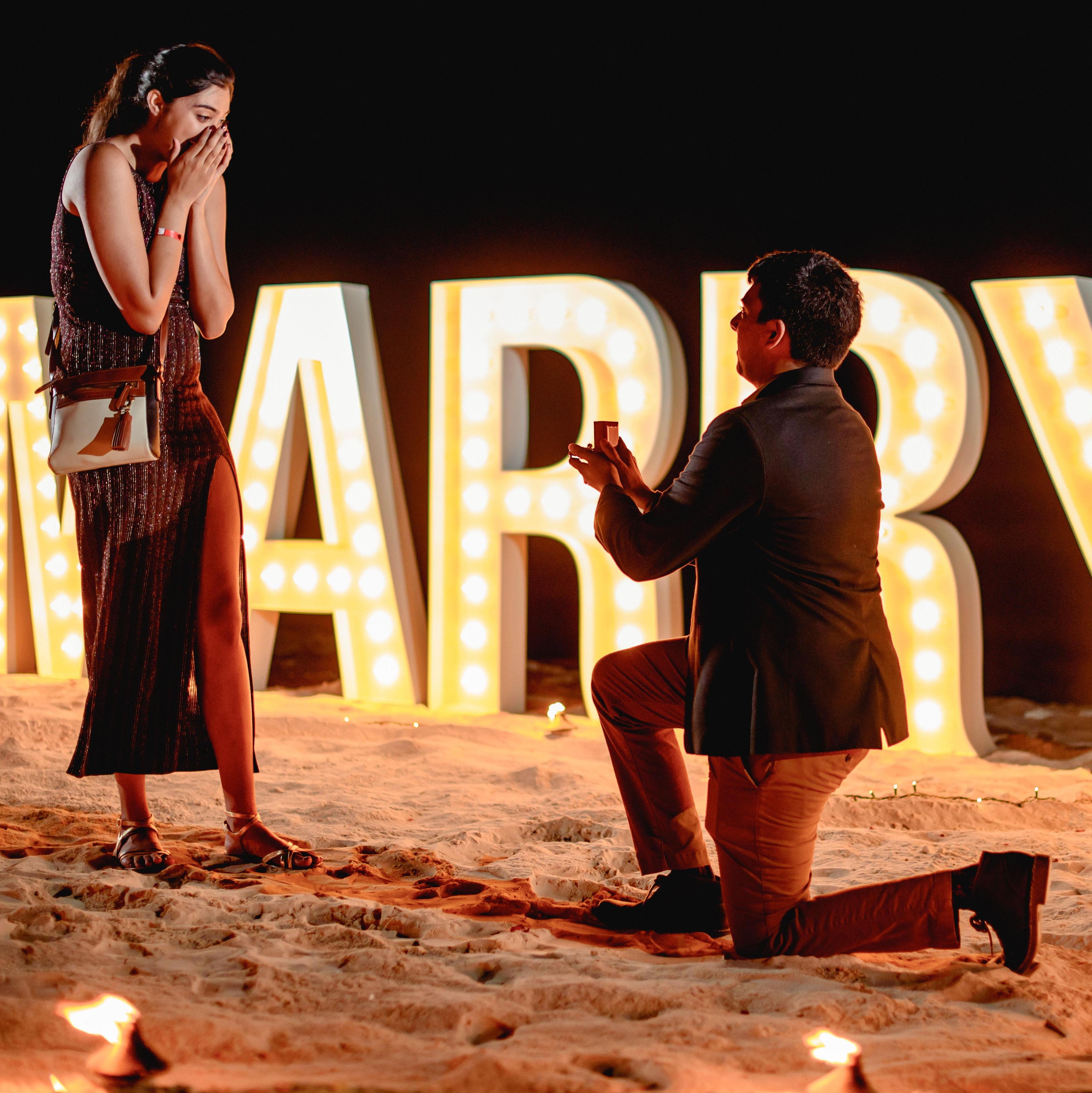 The moment he proposed