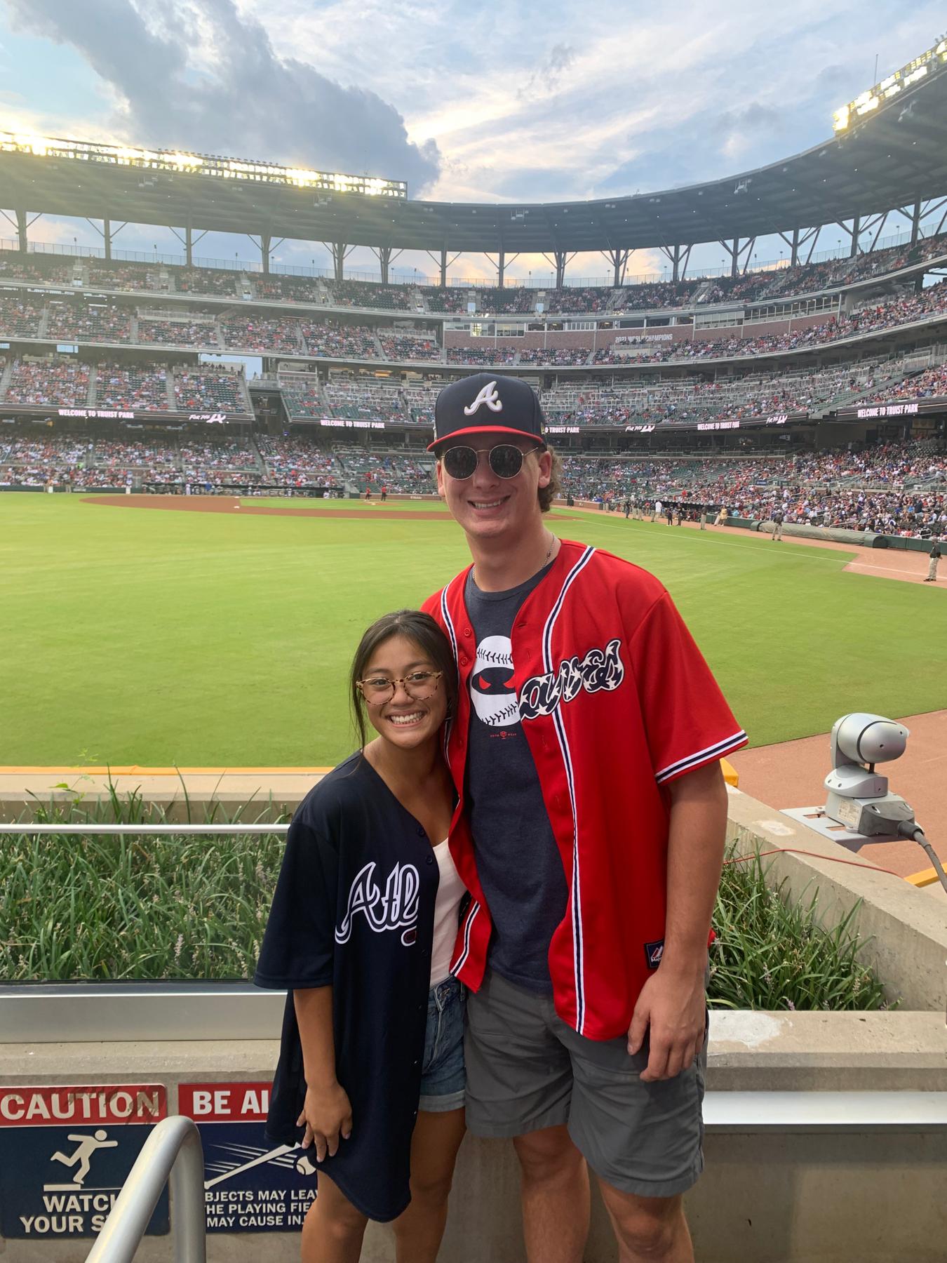 Our first Braves game together! (August 2022)