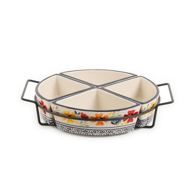 Luxembourg 4-Section Tidbit Dish