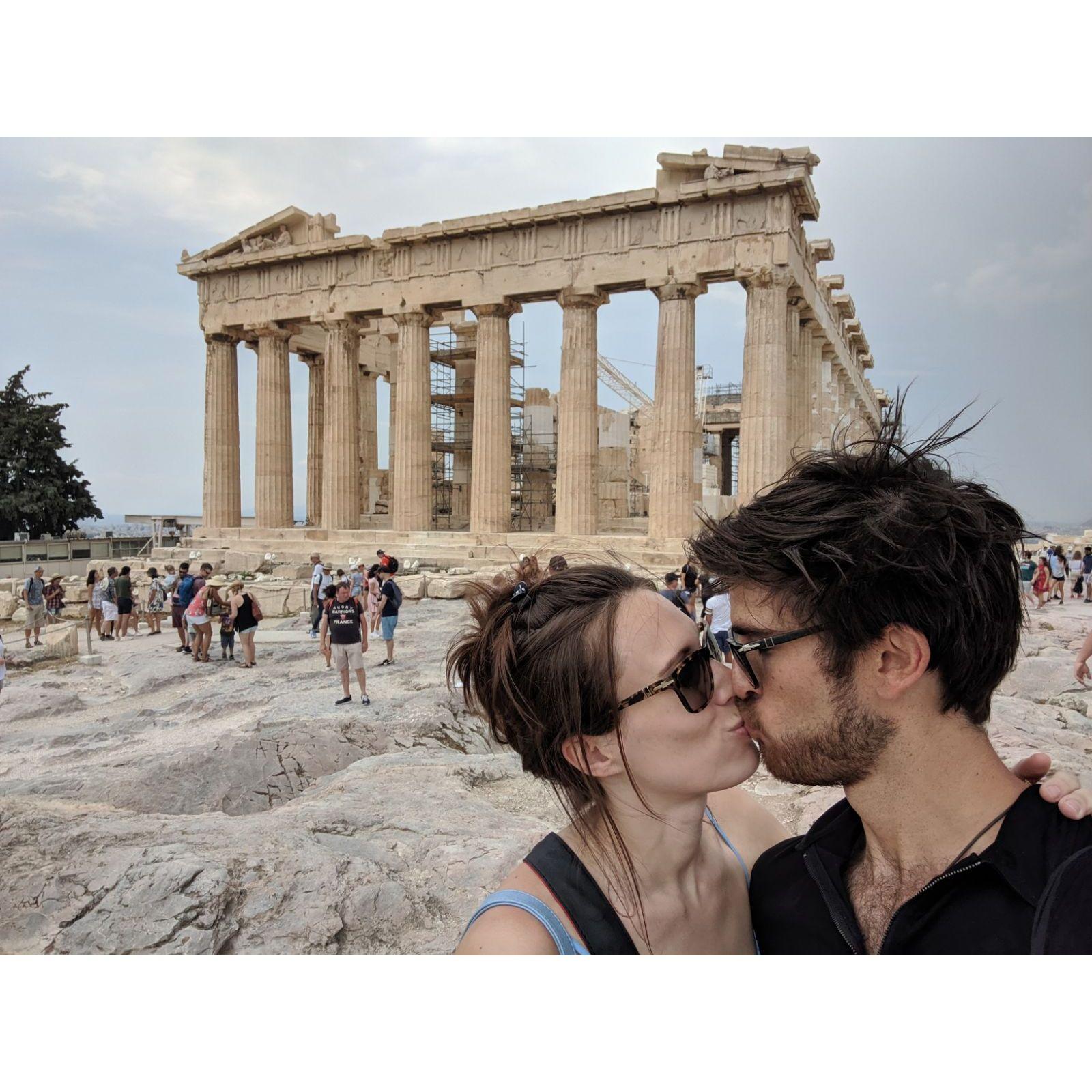 Our first big international trip together -- Greece!