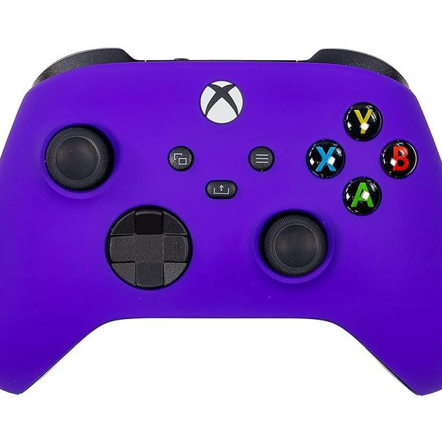 Xbox One Series X S Custom Soft Touch Controller - Soft Touch Feel, Added Grip, Vibrant Purple Color - Compatible with Xbox One, Series X, Series S