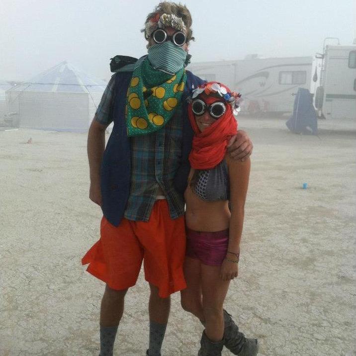 Our first Burning Man together in 2015