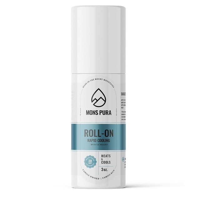 Mons Pura Roll On Pain Relief - Extra Strength Pain Relieving Gel Roll On with Menthol, Essential Oils, and Arnica - Rapid Cooling & Fast Absorbing Muscle Pain Relief (3oz)