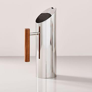 Nickel + Wood Pitcher