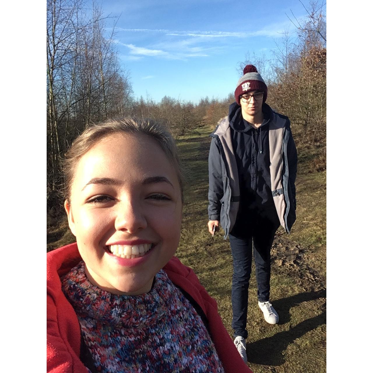 Laurence had just stepped in poo!