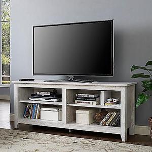 Walker Edison 58-Inch White Wash TV Stand