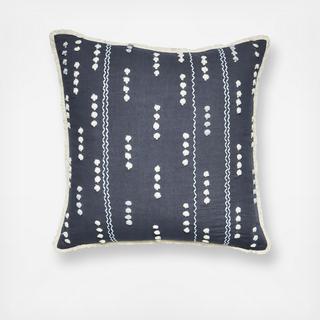 Smoky Fluff Embroidery Throw Pillow