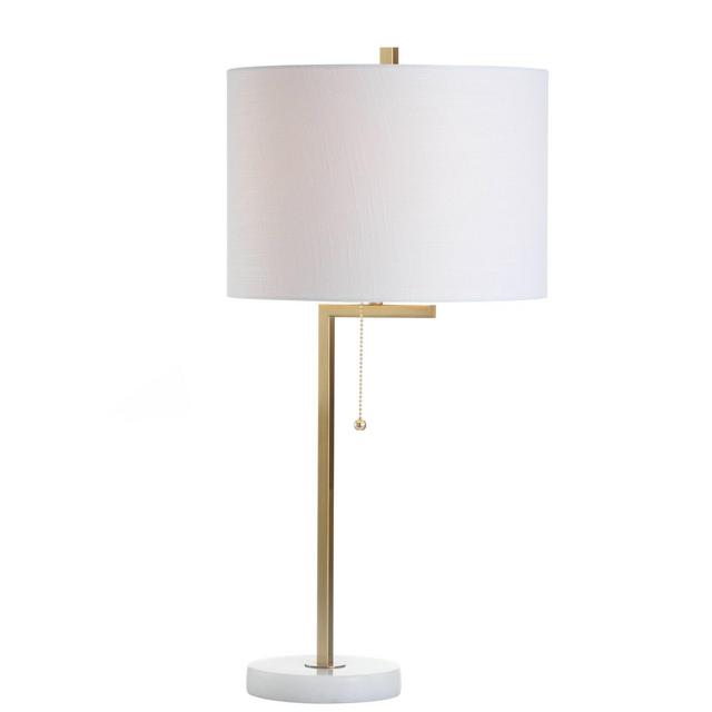 24.5" Metal/Marble Alyssa Table Lamp (Includes Energy Efficient Light Bulb)Gold - JONATHAN Y