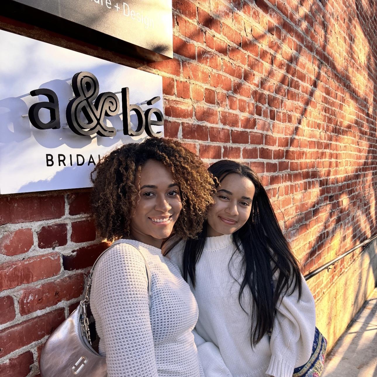 Aliyah with her best friend Naila (Maid of Honor).