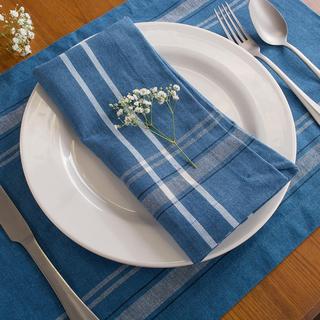 French Stripe Chambray Napkin, Set of 6