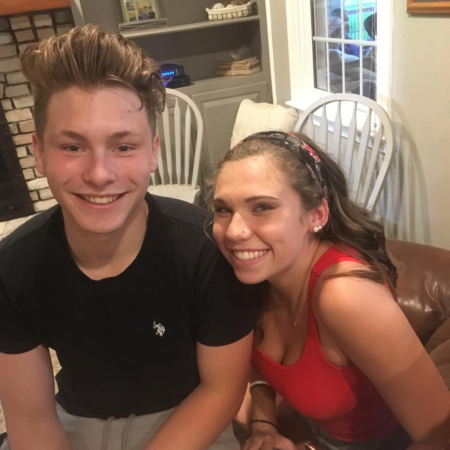 • Summer 2018 • Our first picture together- Ian’s high school graduation party