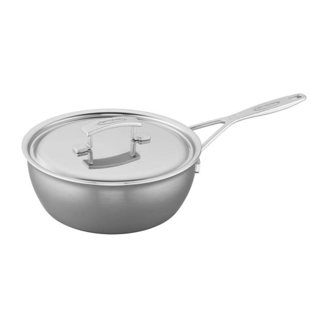 Demeyere Industry 3.5 qt. Stainless Steel Essential Saucier with Lid