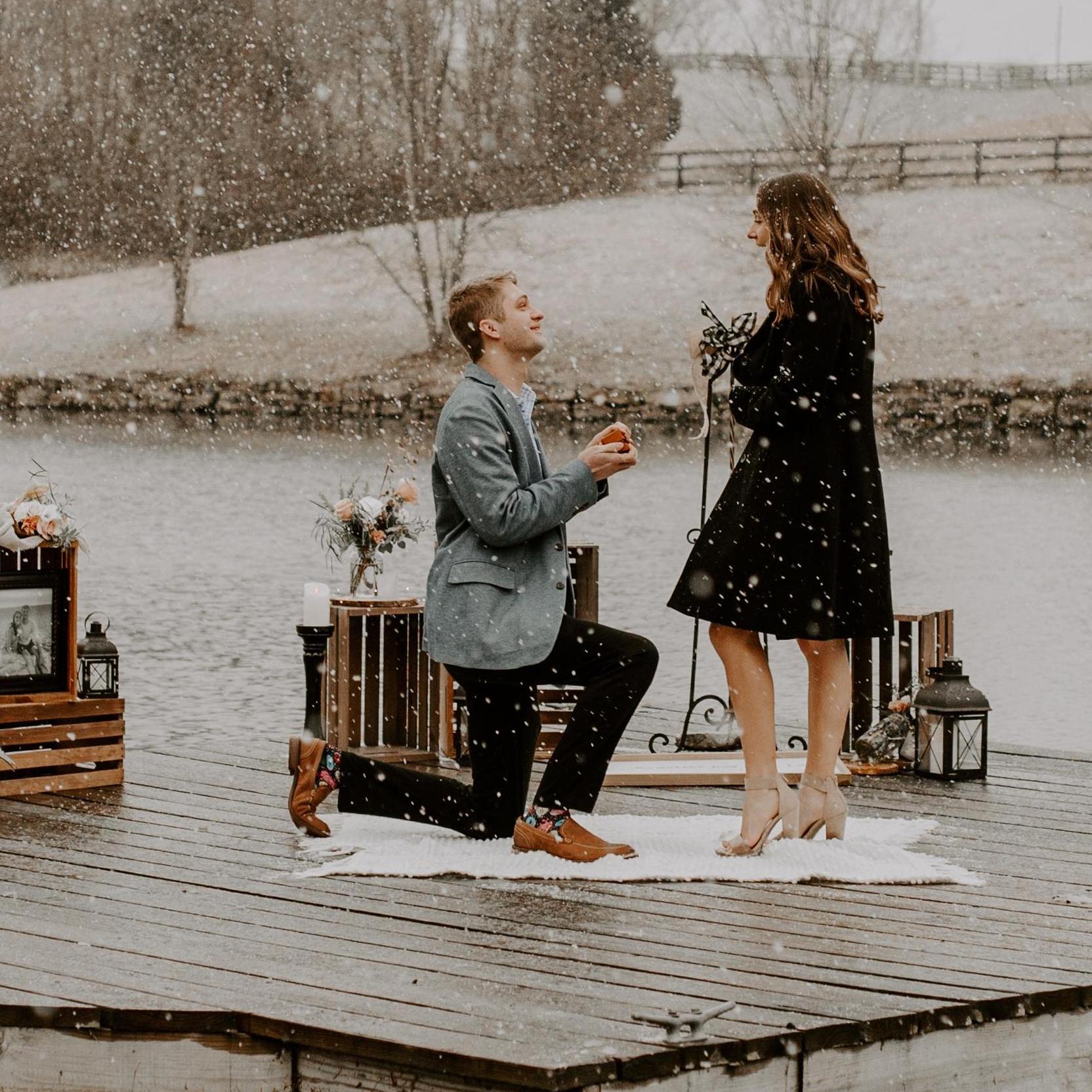 The minute he got down on one knee (January 2021)