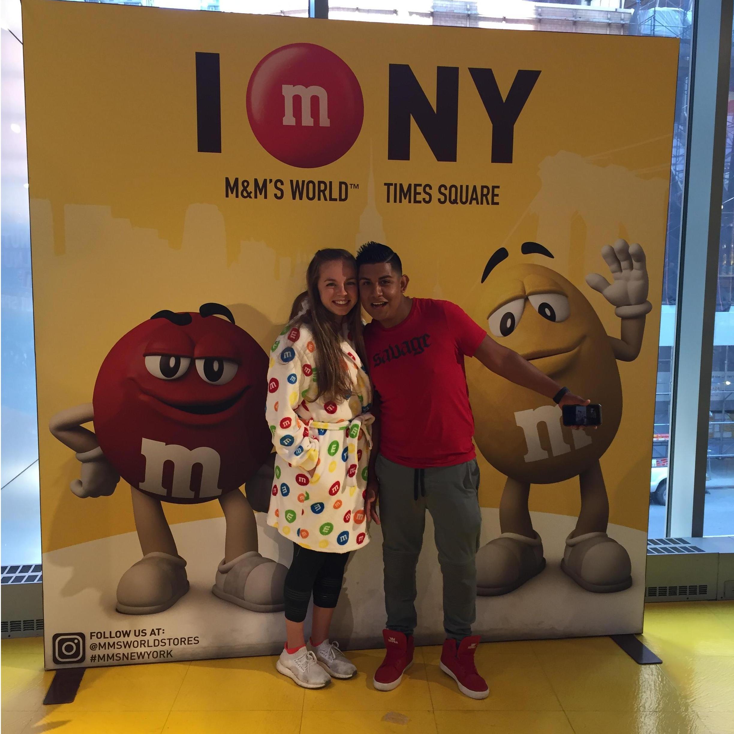 Janie's favorite purchase in NYC: M&M robe