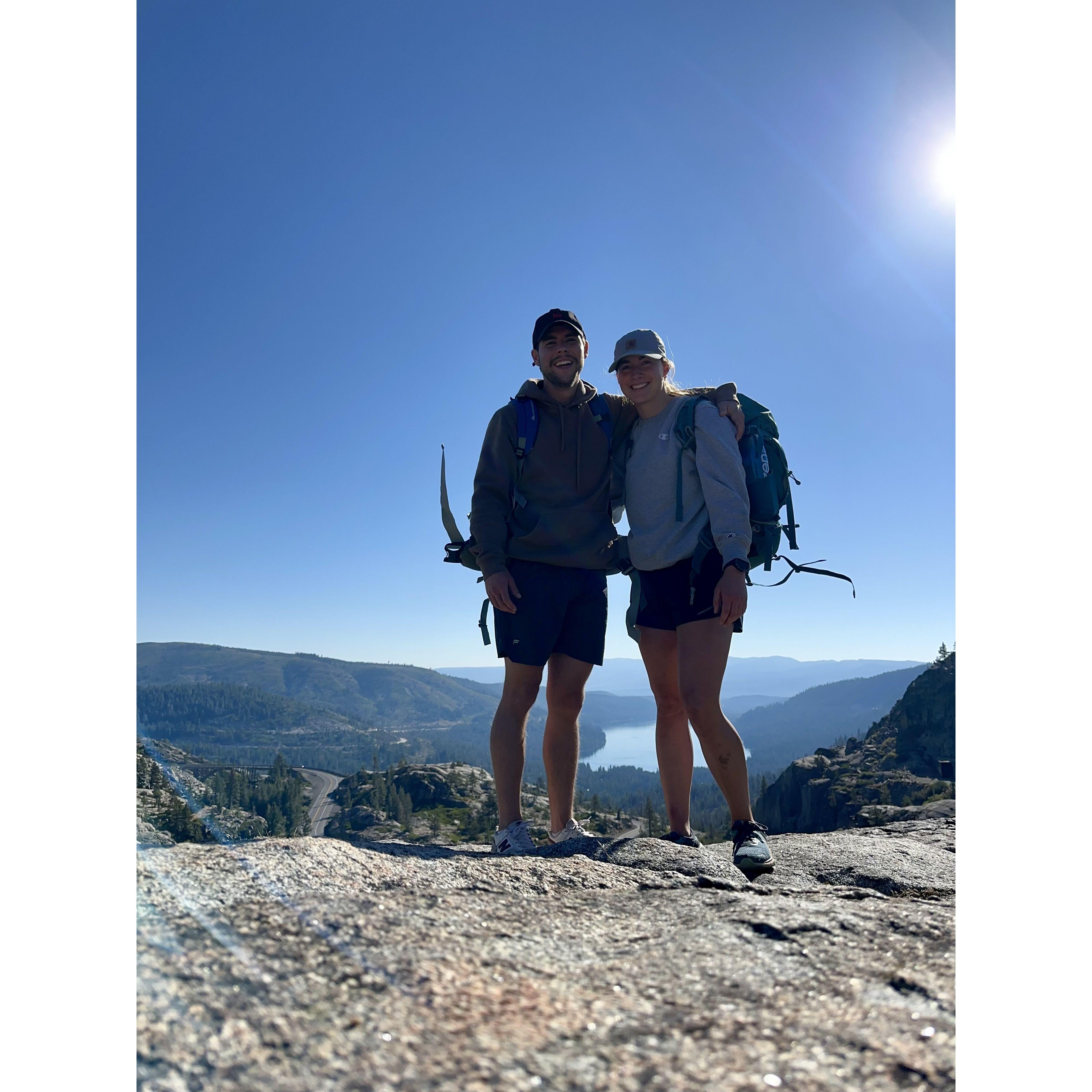 Week 1 into knowing each other, we went camping on top of the Donner train tunnels, we thought we were just friends?