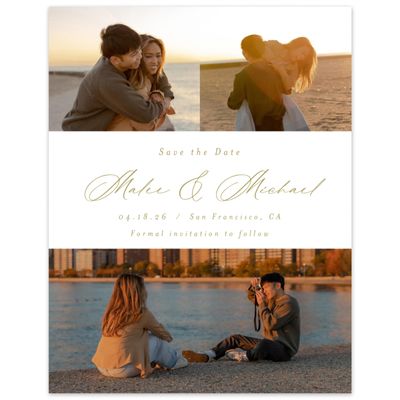 Olive Green Wedding Digital Save the Date - Portsmouth Multiphoto
