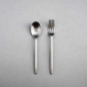 Ava Serving Utensils, Matte Silver