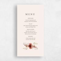 Beige Wedding Menu - Monahan