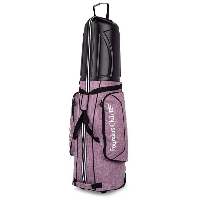 Founders Club Golf Travel Cover Luggage for Golf Clubs with ABS Hard Shell Top Travel Bag