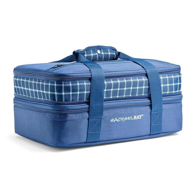 Rachael Ray Expandable Insulated Casserole Carrier for Hot or Cold Food, Thermal Lasagna Lugger Tote for Potluck, Parties, Picnic, and Cookouts, Fits 9" x 13" Baking Dish