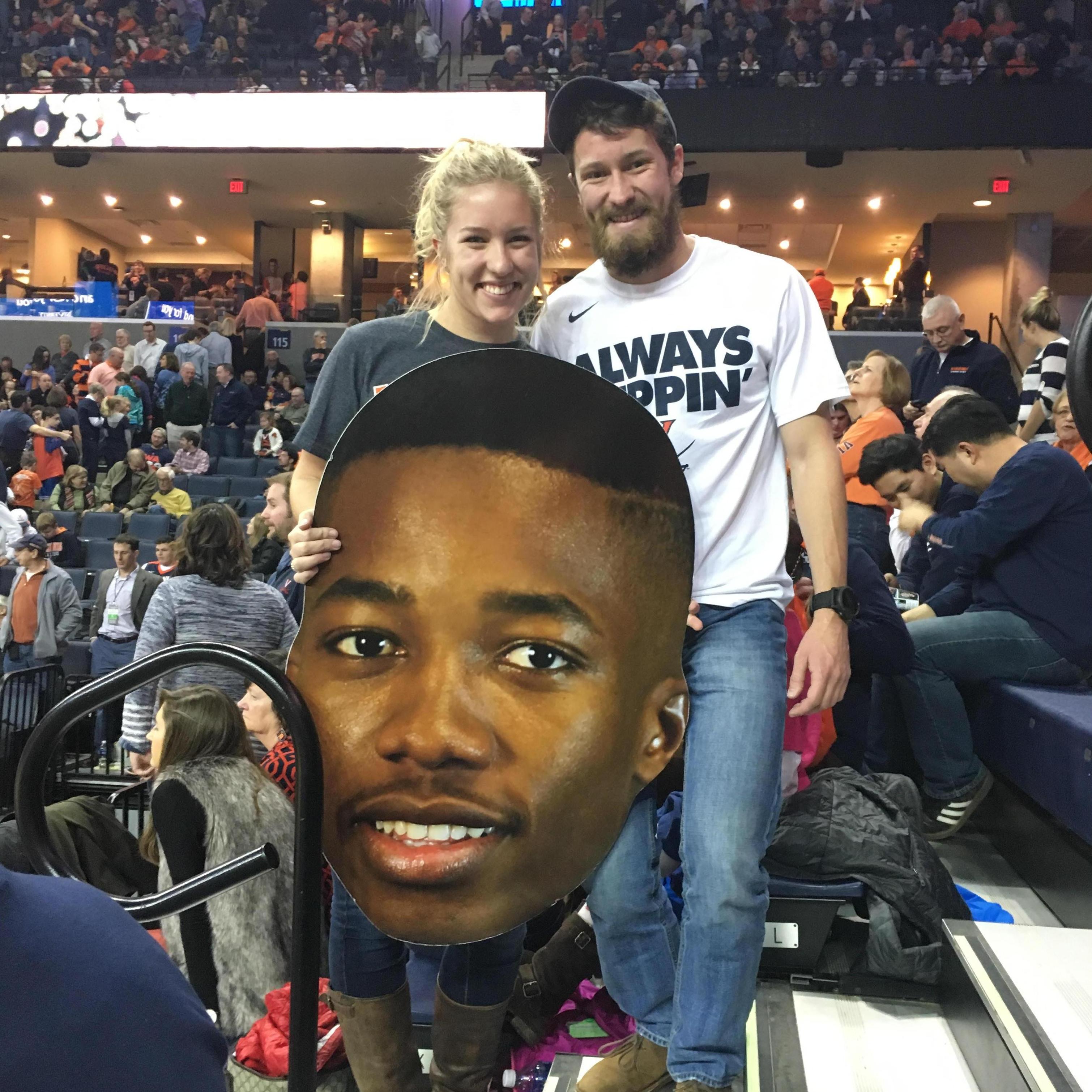 Cheering on the Hoos!