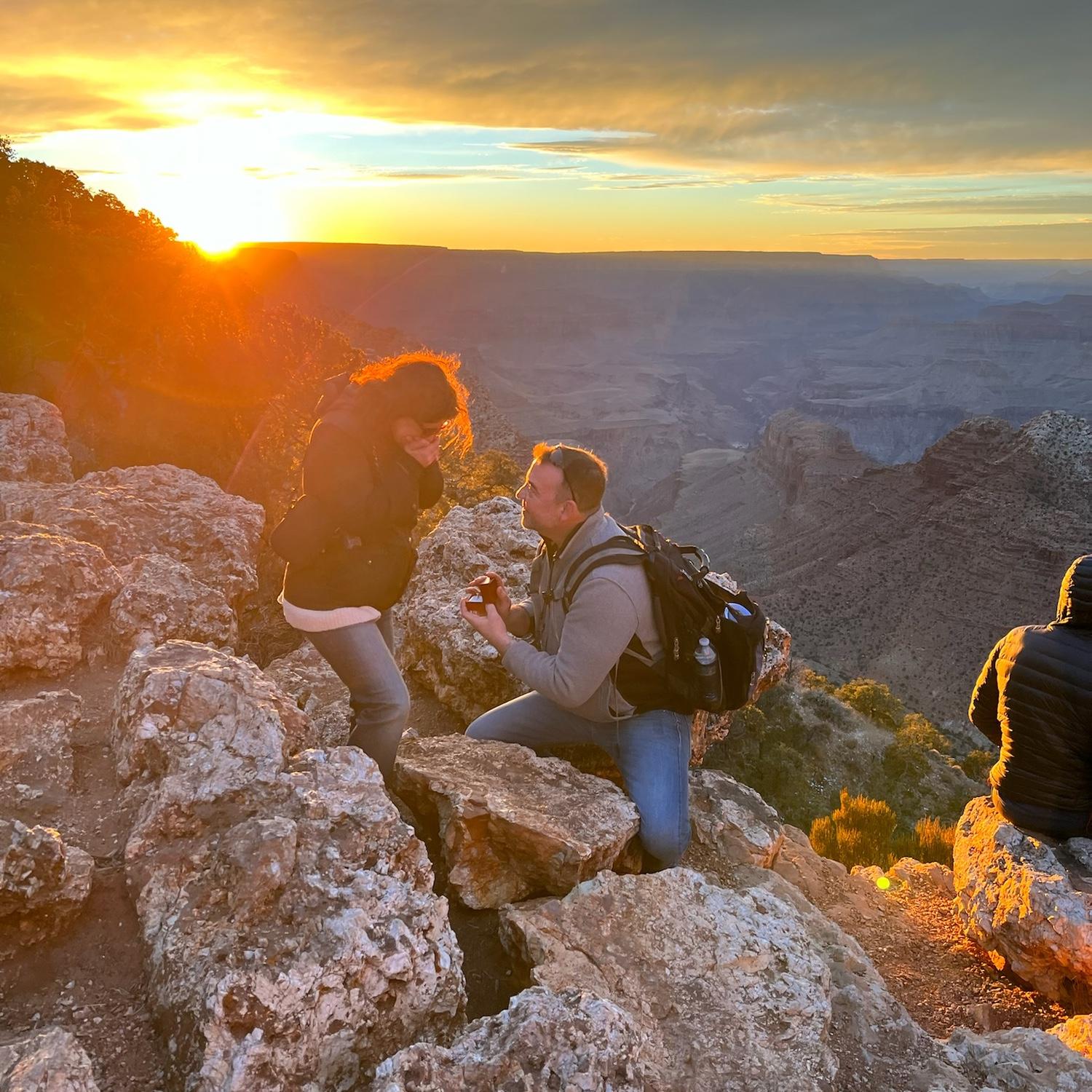 This setting was a dream come true for a wedding proposal!