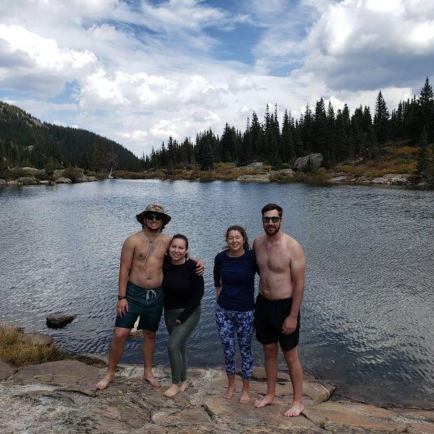 Our first trip together - camping with Chris and Kate in the Rocky Mountains, September 2021
