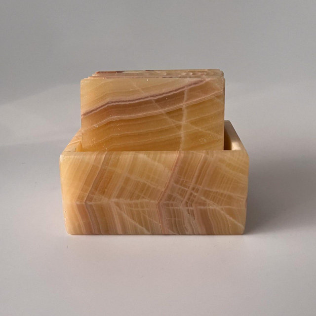 Marble Coaster Set | Hand Carved | Home Decor