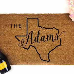 Texas gift- Custom Doormat - Personalized Doormat - www.etsy.com