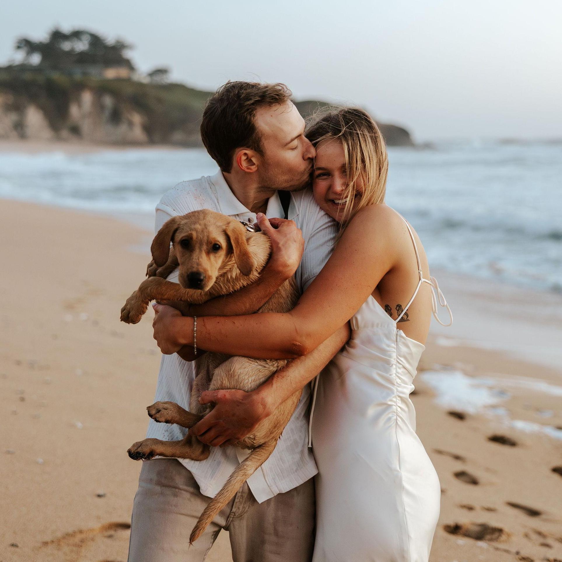 The day after we got engaged we got our dog, Tahoe!