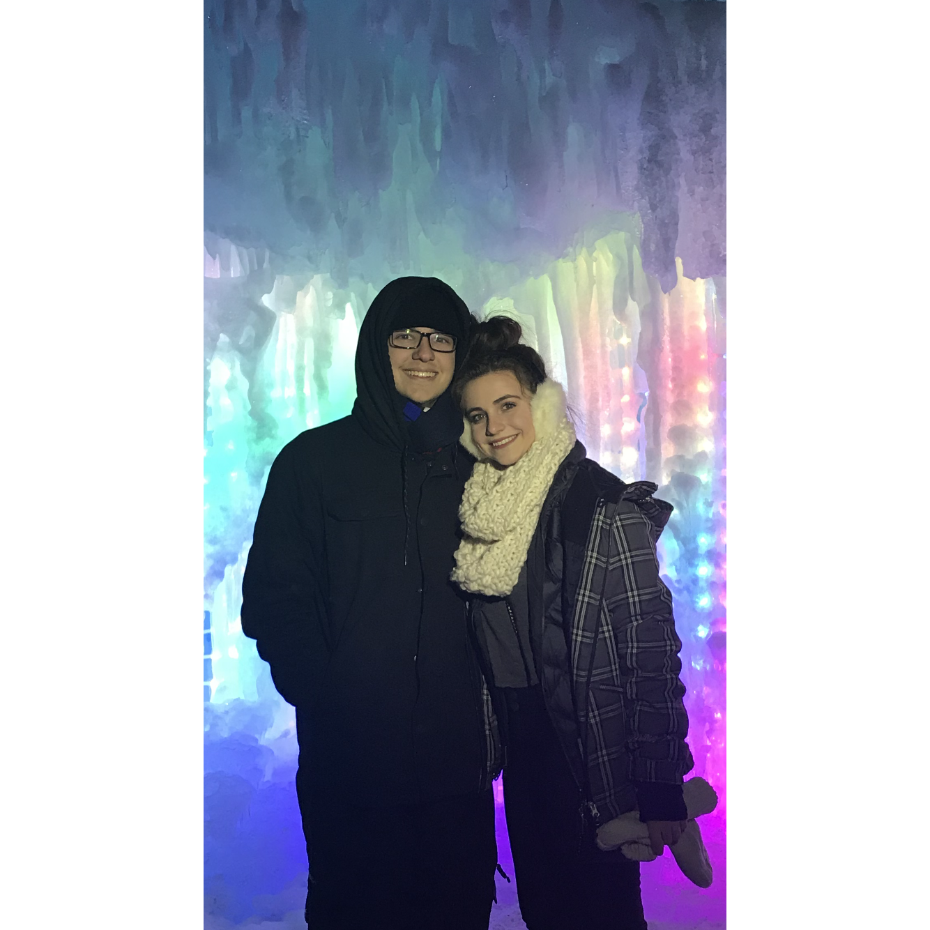 The Ice Castles up in Park City are a beautiful date spot