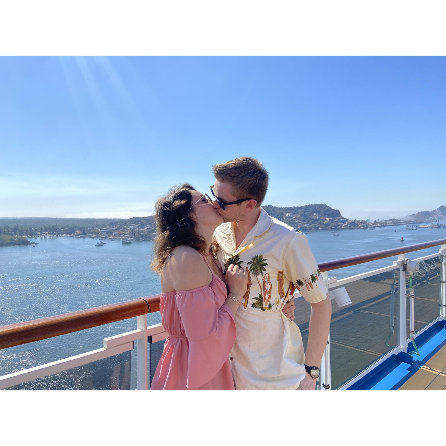 Of course, we had to get some photos at the top of the cruise ship.