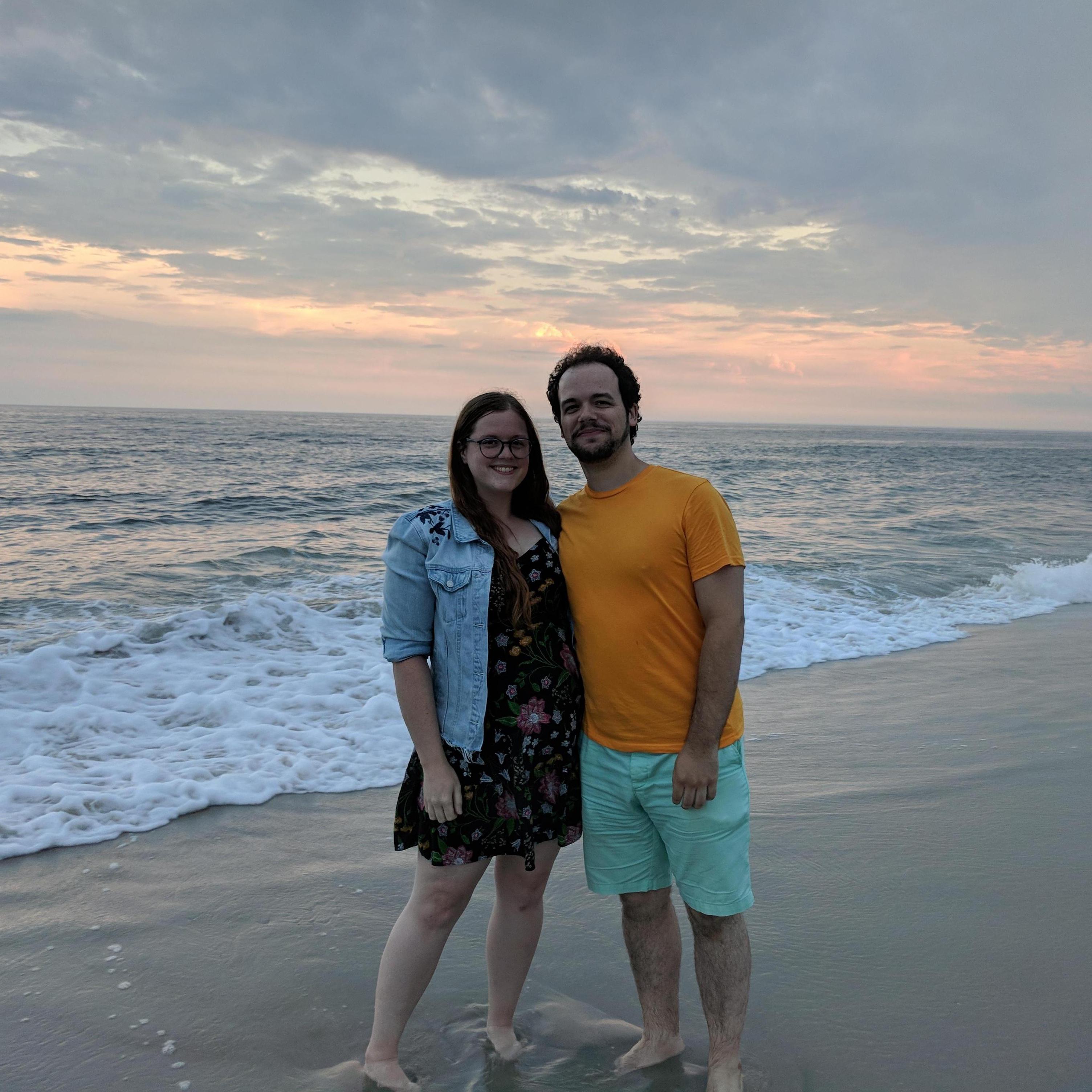 In the sunset, on the waves!