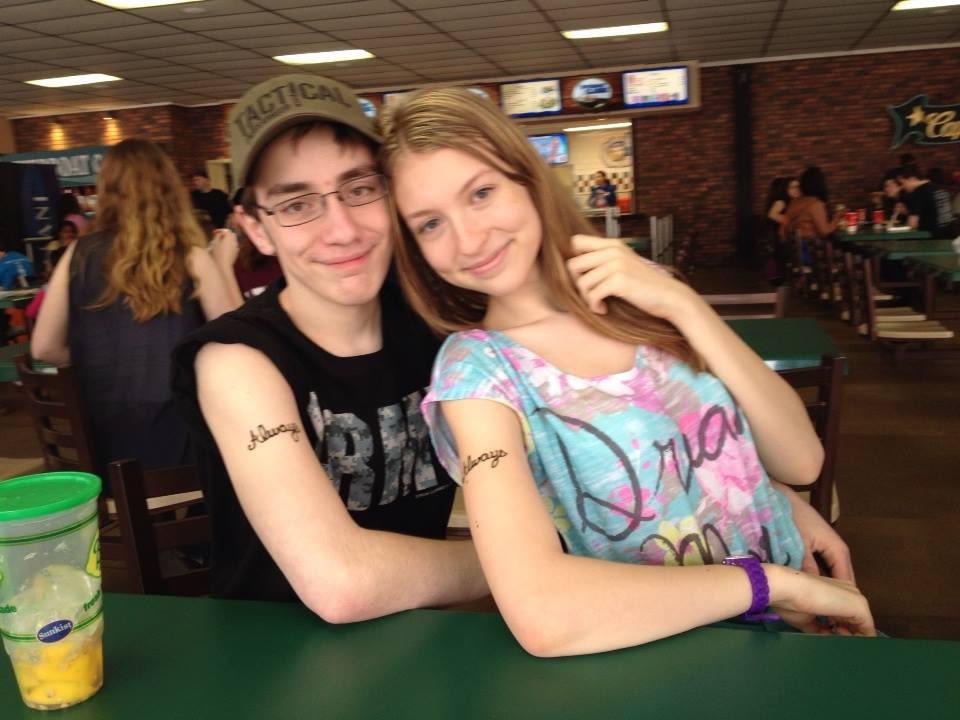 May 14th, 2014: We got “Always” with henna on our arms. We already knew at 15 and 16 years old.