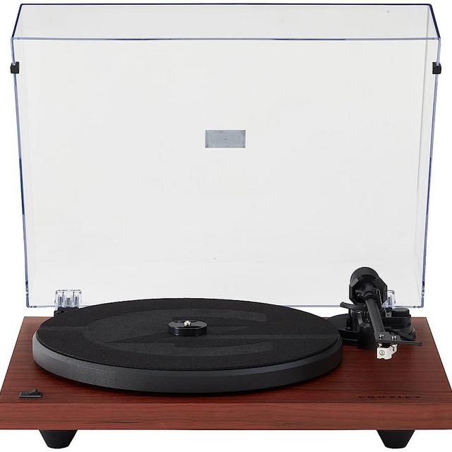 Crosley C6B-MA Belt-Drive Bluetooth Turntable Record Player with Adjustable Tone Arm, Mahogany