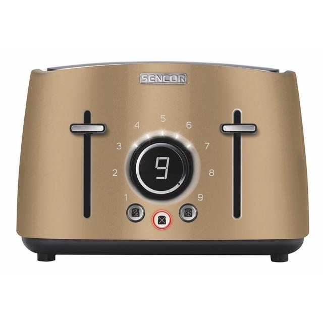Sencor Metallic 4 Slice Toaster - Champagne