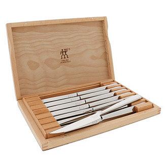 J.A. Henckels Zwilling 8-Pc Steak Knife Set with Wood Presentation Case
