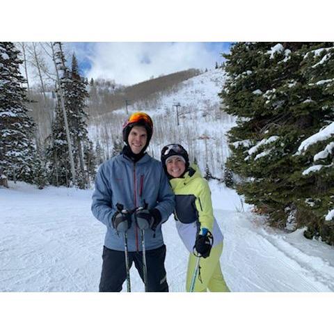 December 8, 2018: Are you surprised this is the first photograph of the couple skiing? They are surprised it took this long too, especially because most weekends you can find them on the mountain!