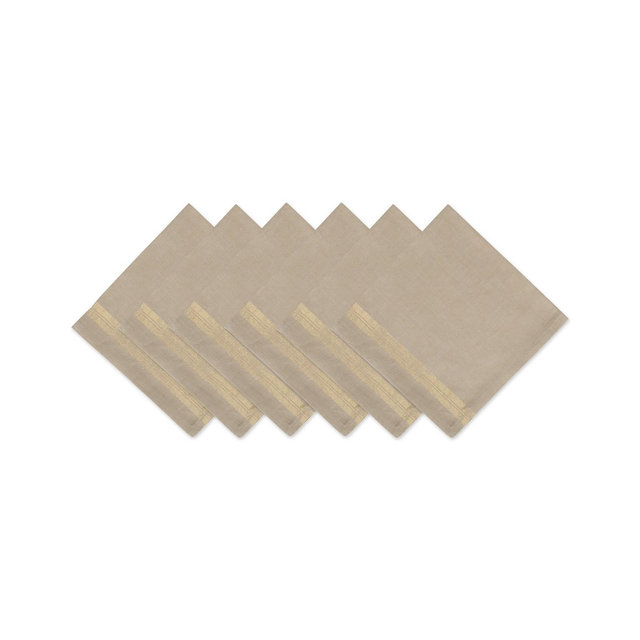 Design Imports Sparkle Stripe Napkin Set