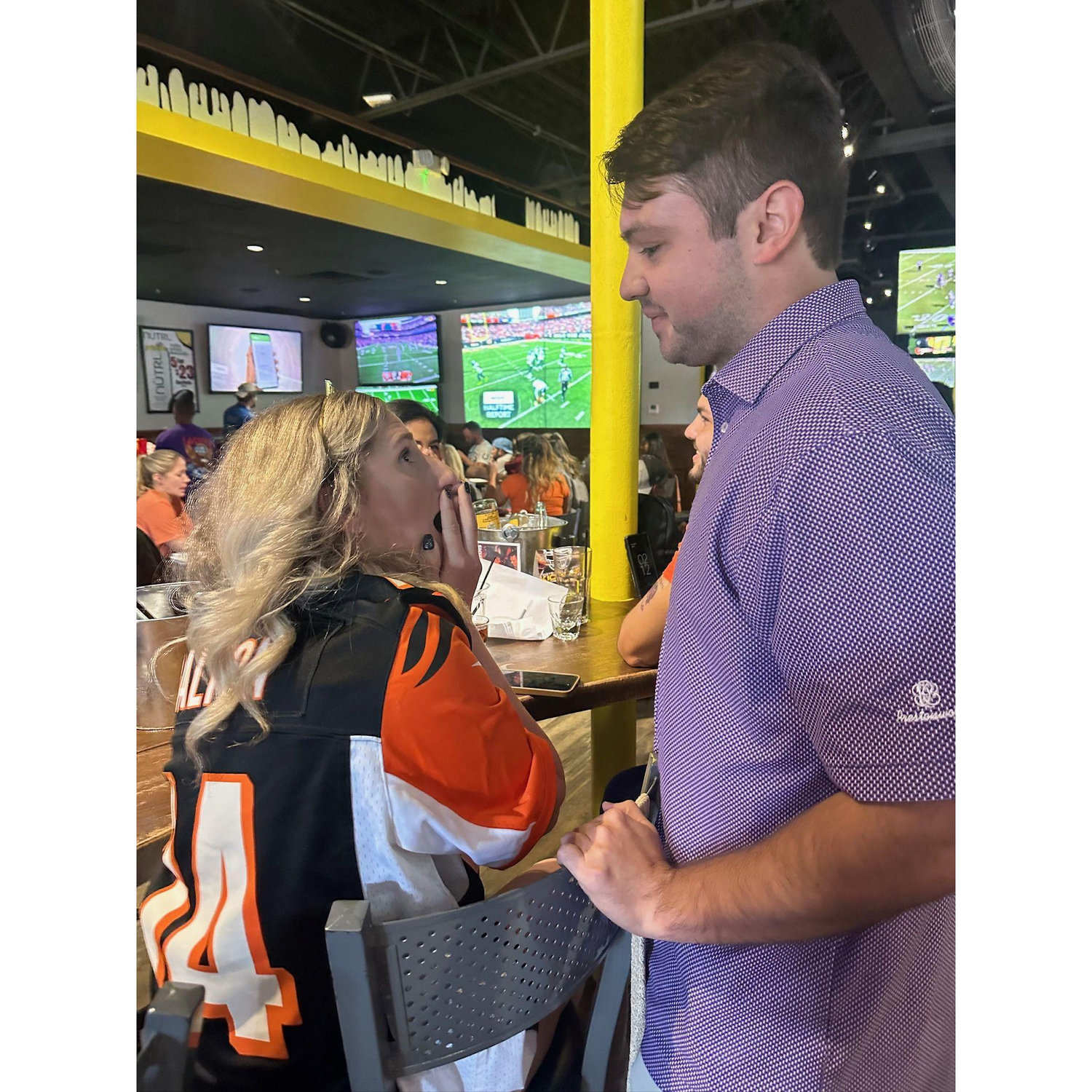 Spencer surprised Katie on her birthday, she thought he was at a wedding.